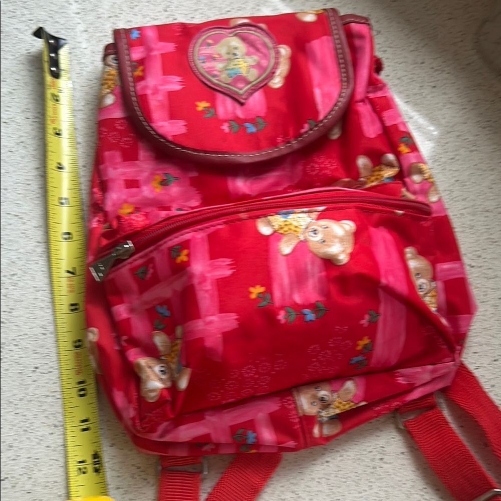 Red Teddy Bear Backpack